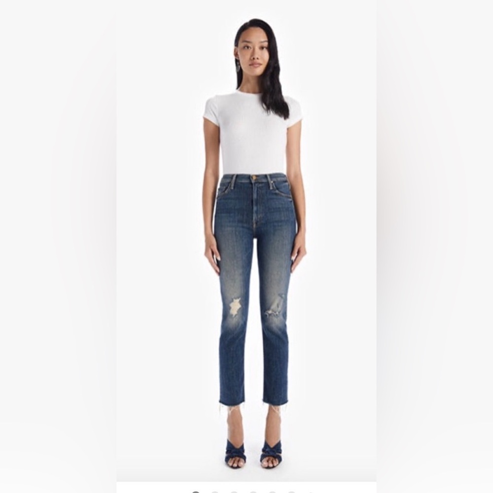 Mother High Waisted Rider Ankle Fray jeans - excellent condition